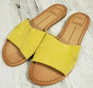 Dolce Vita Cato gelbe Wildleder-Pantoletten Sandalen Größe 6,5 (b4)---- - Bild 1 von 3