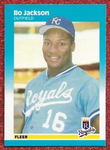1987 FLEER #369 BO JACKSON ROOKIE RC NR-MINT ROYALS 2-SPORT ICON (A) - Picture 1 of 1