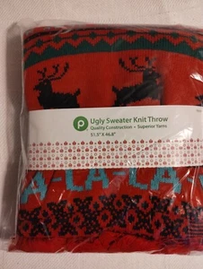 Suéter Cuento de Navidad Agotado Nuevo Antiguo Stock Rojo Navidad 51X46 - Imagen 1 de 2