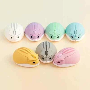 Wireless 2.4G Mini Wireless Optical Mouse Hamster Design 1200 DPI USB Kids - Picture 1 of 13