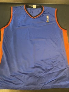 Vintage New York Knicks Trikot Herren Xl Champion Authentic Blank NBA Basketball - Bild 1 von 6