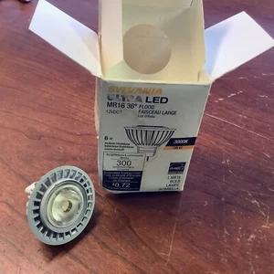 Sylvania 78635 LED6MR16/DIM/830/FL36 6W 120V 3000K CRI 87 (new) - Picture 1 of 6