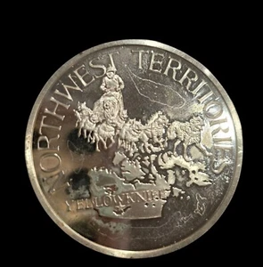 1975 Northwest Territories Silver Medal – 1 Troy oz .925 – Provinces of Canada - Picture 1 of 3