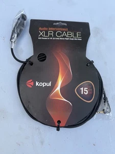 XRSM-015B XRSM 3-Pin XLR Female to 3.5mm RA Stereo Mini-Plug Cable 15' x15 - Picture 1 of 3