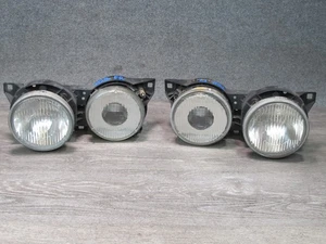 87-89 BMW E30 325i SET OF 2 FRONT LEFT & RIGHT HALOGEN HEADLIGHT LAMP OEM - Picture 1 of 22