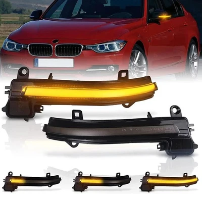 Dynamic LED Wing Mirror Indicator Light For Bmw F20 F21 F30 F31 F32 F33 F36 E84 - Image 1 of 4