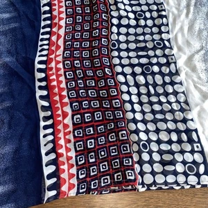Vintage St. John Sport Patriotic Scarf 100% Viscose Made In Italy 25” X 55” - Picture 1 of 8