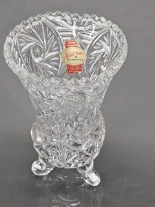 Jarrón ANNA HÜTTE CRISTAL PLOMO FILIGRANA altura 13,5 cm transparente  - Imagen 1 de 4