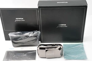 [MINT in BOX] Olympus μ mju Limited Silver Point & Shoot Film Camera From JAPAN - Picture 1 of 14