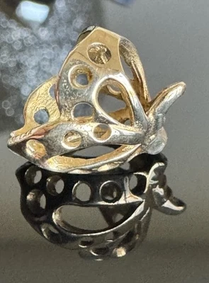 Trollbeads 750er Gold Tanzender Schmetterling 🦋  Perfekt für die Frau 🎁 - Bild 1 von 4