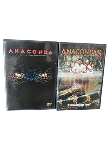 Anaconda 1 & 2 DVD Jennifer Lopez Ice Cube Snake Horror Thriller Movie VTG Retro - Picture 1 of 8