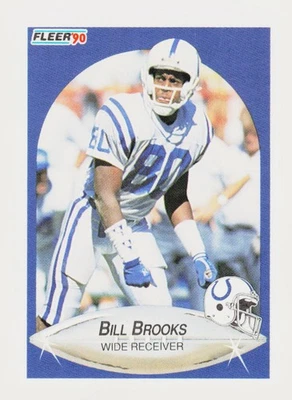 1990 Fleer #229 Bill Brooks Indianapolis Colts - Image 1 of 2