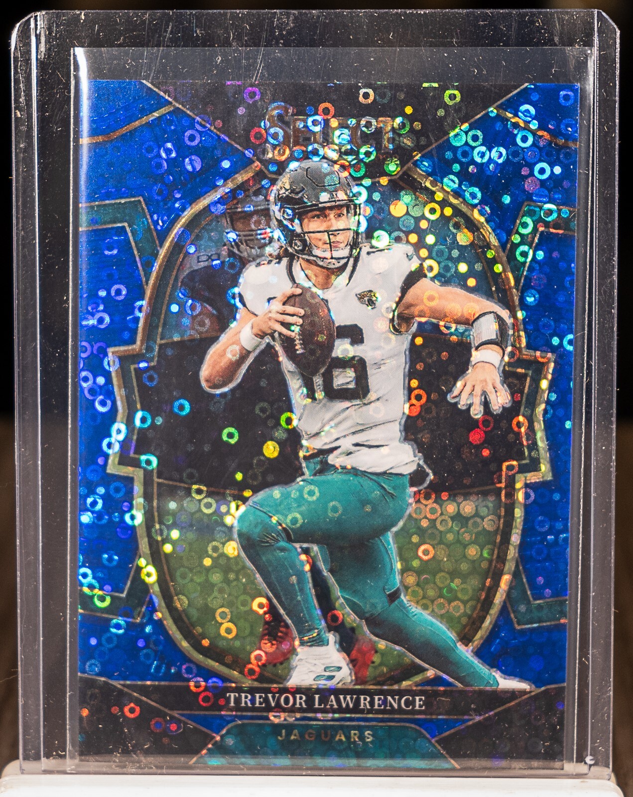 Trevor Lawrence 2022 Select 41 Blue Disco Prizm 1/25 Jaguars AA1