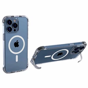 Funda Mag Magnética Transparente con Soporte para iPhone 14 Pro Max 14 Plus - Imagen 1 de 6