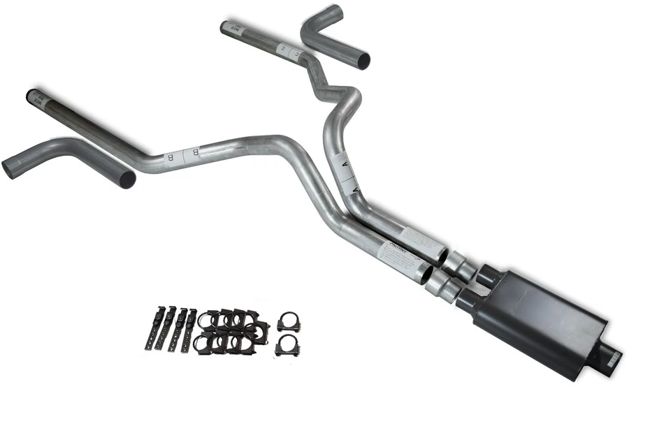 98-03 Ford F-150 3" Kit de escape doble 2 cámaras silenciador salida lateral Foto 1 de 1