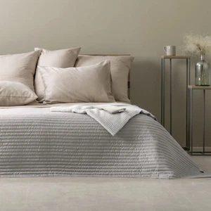 Bettüberwurf Tagesdecke Wendedecke - gesteppt Living Trend 240x220 Taupe - Bild 1 von 6