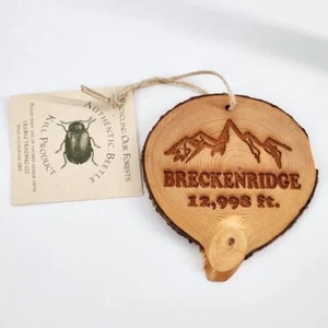 NUOVO Breckenridge Beetle Kill Product legno taglio laser ornamento 12.998 piedi - Foto 1 di 5