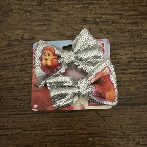 New Disney Pixar Turning Red Mei Red Panda Bows Hair Silver Shine - Picture 1 of 3
