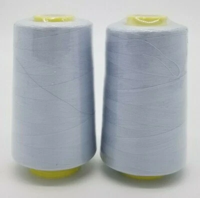 2-Pack Big Spools Sewing Serger Quilting Multi Purpose T27 Thread 6000 YDS Cone - Image 1 of 4