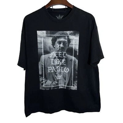 Camiseta MAFIOSO I Feel Like Pablo Escobar Algodón Negra Grunge Talla 2XL Foto 1 de 4