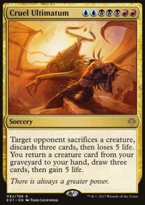 MTG Magic the Gathering Cruel Ultimatum (82/115) Archenemy Nicol Bolas LP - Picture 1 of 1