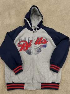 NFL Buffalo Bills Sweatshirt Jacke Hoodie Full Zipper Stitched Logo LG ✳️ LESEN - Bild 1 von 11