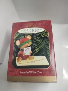 Adorno de recuerdo Hallmark 1999 manejado con cuidado - Estampilla que lame el mouse - Imagen 1 de 11