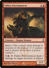 Magic MTG Tradingcard New Phyrexia 2011 Fallen Ferromancer 82/175