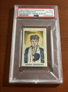 1948 1950 Kiddy's Favourites Popular Boxers Blue Rocky Graziano Rookie PSA 4 - Picture 1 of 2