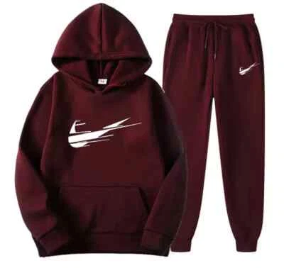 New Mens Tracksuit Hoodies + Sweatpants Male Casual Sports Jogging Fashion Set - Image 1 of 4
