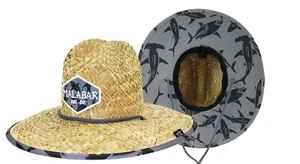 Cappello da sole di paglia modello tessuto squalo adulti stampa cappello da bagnino uomo e donna, cappello da bagnino, spiaggia - Foto 1 di 6