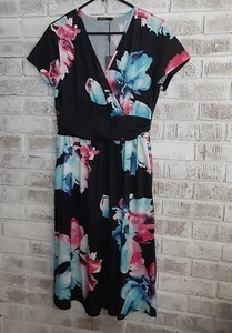 Ouges Neu mit Etikett Blumenmusterkleid Gr. M Crossover Sommernächte - Bild 1 von 9