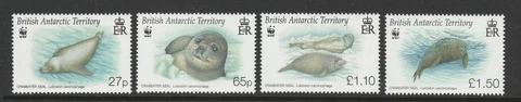 British Antarctic Territory 2009 Endangered Species set SG 506-509 Mnh Cover