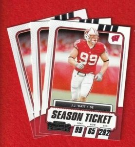 2021 Panini Contenders Draft Picks Season Ticket J J Watt (3) #79 - Picture 1 of 1