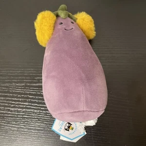 Jellycat TOASTIE VIVACIOUS EGGPLANT Soft Plush Toy NWT CUTE Stuffed Food Veggie! - Picture 1 of 1