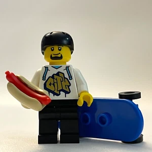 LEGO Skater Guy Skateboard CITY Minifigure Felpa con Cappuccio Accessorio Persone Base - Foto 1 di 4