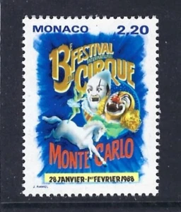 Monaco 1987: Internationales Zirkusfestival **/MNH Mi.-Nr. 1825 - Bild 1 von 1