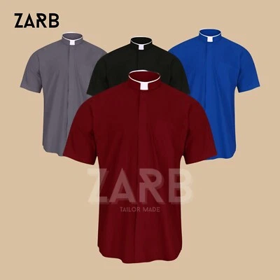 Confezione 4 Camicie Personalizzate Su Misura Clero, Sacerdote e Pastore Abbigliamento per Servizio Chiesa - Immagine 1 di 4