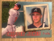 CHIPPER JONES /67 Platinum Blue 1998 PACIFIC INVINCIBLE #77 Braves RARE PARALLEL