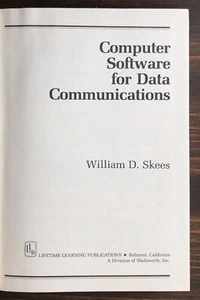 Computer Software For Data Communications by William D. Skees (1981) - Picture 1 of 9