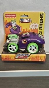 DC Super Friends Fisher Price Shake n Go Jokermobile Roadster Shake Car New - Picture 1 of 7
