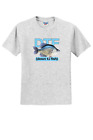 Dtf Crappie Slab Fishing Funny Adult Tshirt 50/50 Cotton/Poly Jerzees Dri Fit