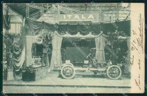 Torino Città Mostra Ciclo Automobile 1905 Itala PIEGHINA cartolina MX0293 - Picture 1 of 2