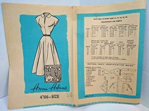 Vestido Ann Adams Peplum Costura Patrón Talla 16 Sin Imprimir Completo 12 Piezas - Imagen 1 de 4