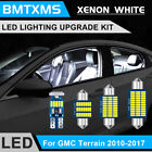 14pcs White LED Interior Lights Pack Kit For GMC Terrai Chevy Equinox 2010-2017