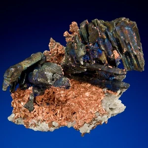 Calcocita con cobre, mina de pino blanco, pino blanco, Michigan 1311-GL0965 - Imagen 1 de 2