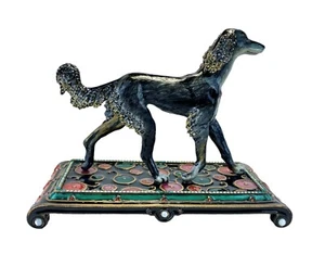 JAY STRONGWATER SALUKI DOG ON STAND FIGURINE LTD 475 SWAROVSKI NO BOX USA - Picture 1 of 7