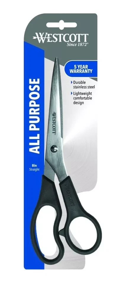 New  Westcott 8" All Purpose Stainless Steel Shear Scissors - Image 1 of 2