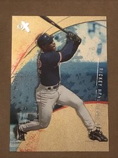 2002 E-X Baseball #15 Rickey Henderson Boston Red Sox Card