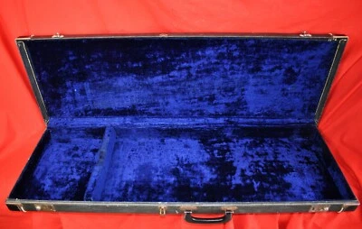 FUNDA GUITARRA RICKENBACKER VINTAGE AÑOS 60 PLATA TOLEX FORRO AZUL 39"X13". Foto 1 de 4